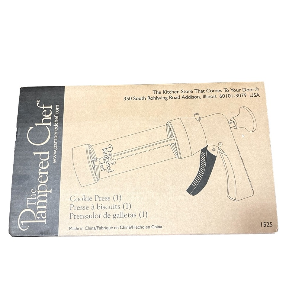 Pampered Chef: Cookie Press with Disks #1525